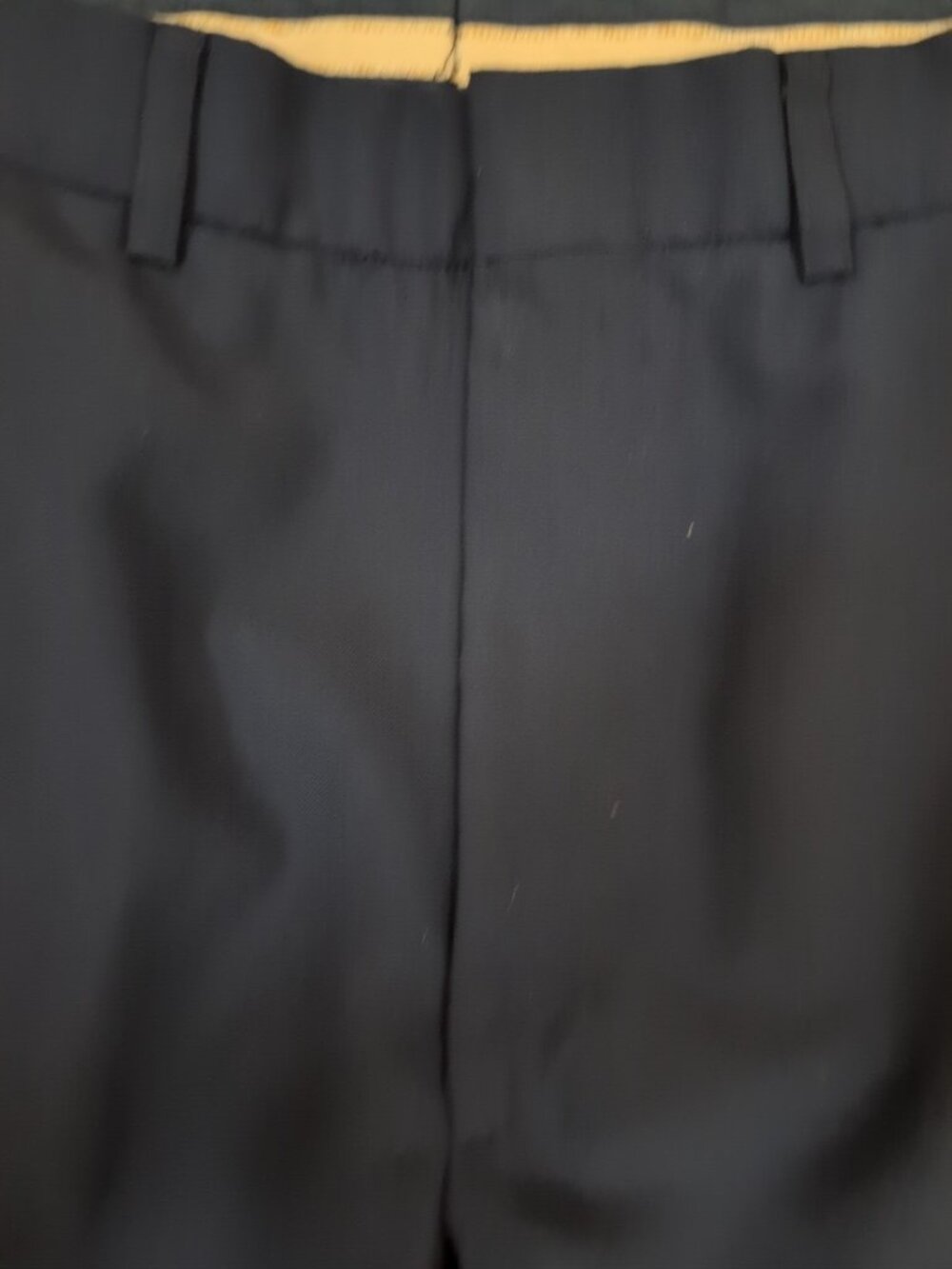 US Army Bremen-Bowden 451 Trousers Officer Mens 31R Pants Dress Blue Yellow Uni - Picture 7 of 14